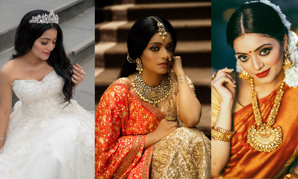 Janani Iyer beautiful stills in bridal wear