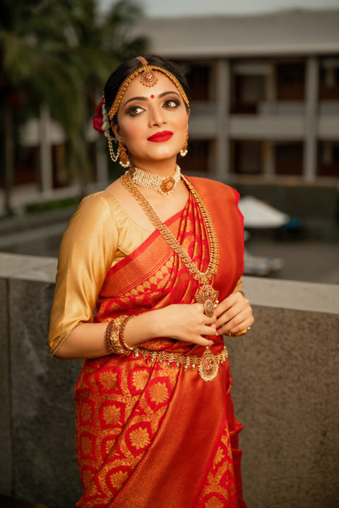 Janani Iyer beautiful stills in bridal wear