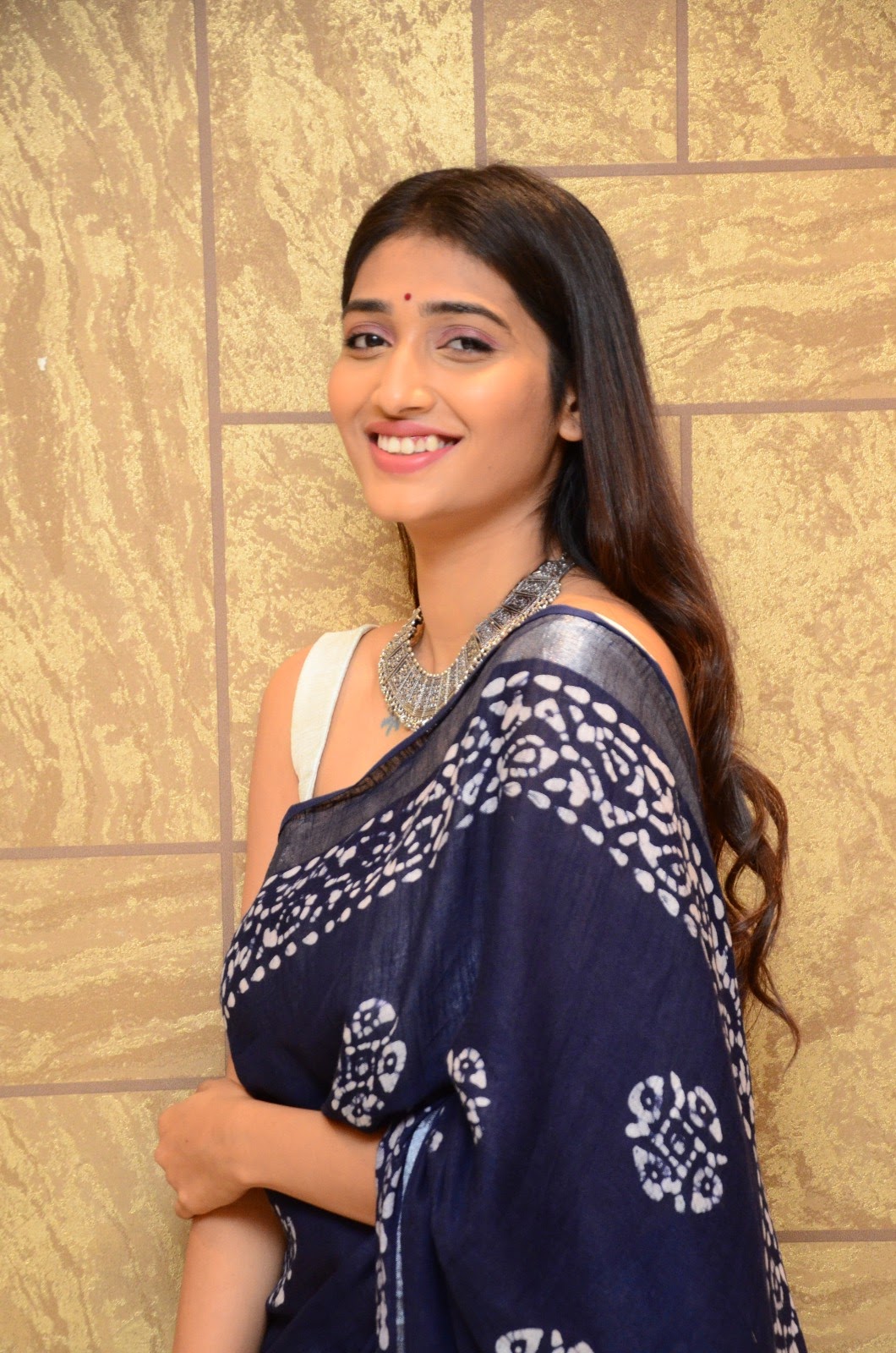 Priya Vadlamani saree stills at College Kumar Pre-Release Event