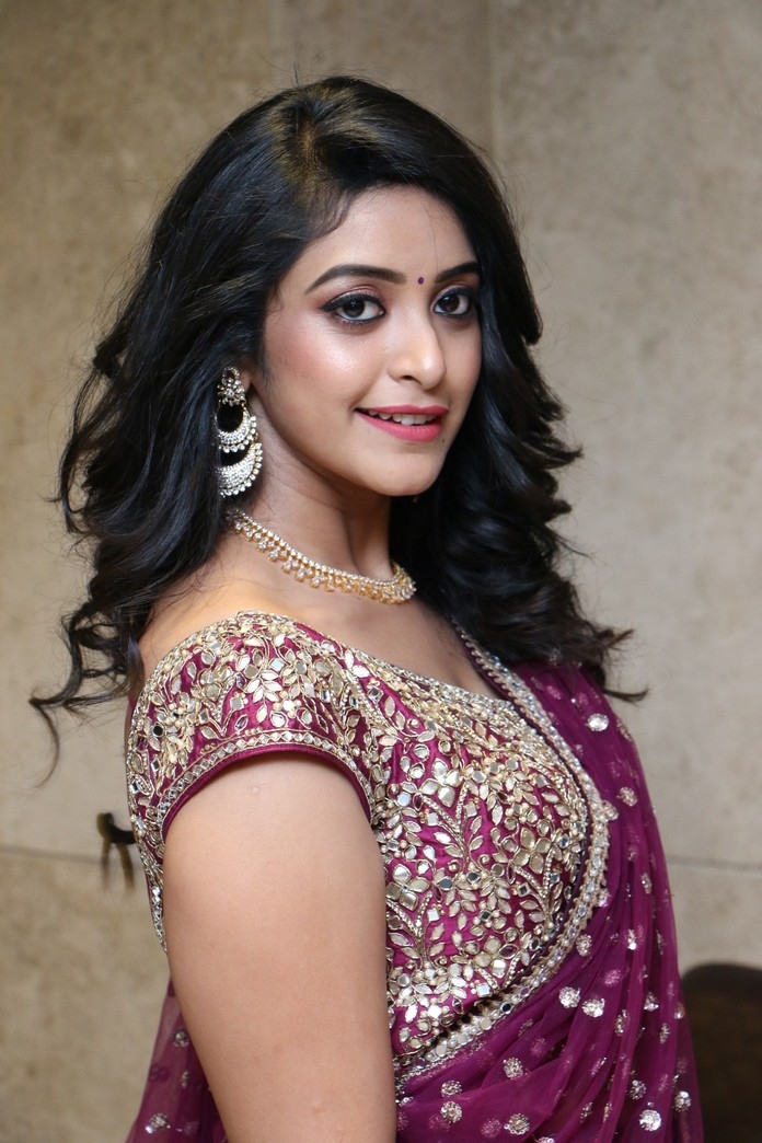 Nakshatra in lehenga stills at Palasa 1978 movie pre release event