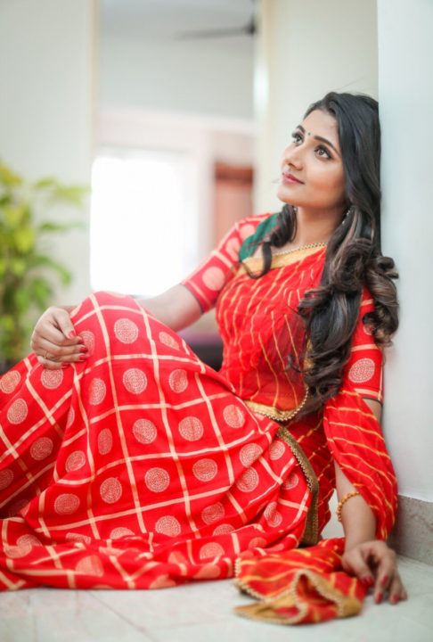 Adhiti Menon – South Indian actress photos in saree