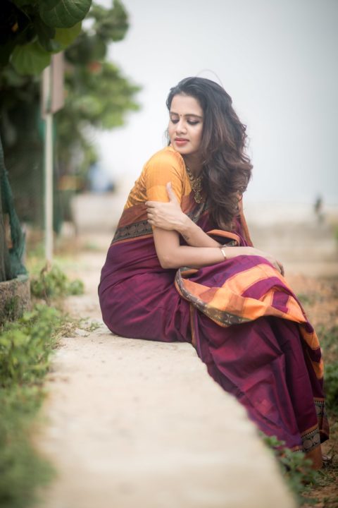 Anjana Rangan – South Indian actress photos in saree