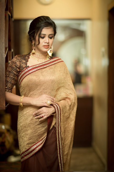 Anjana Rangan - South Indian actress photos in saree