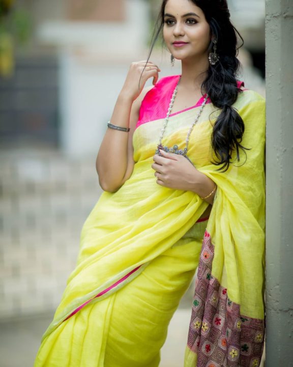 Chaitra Reddy saree stills by Camera Senthil