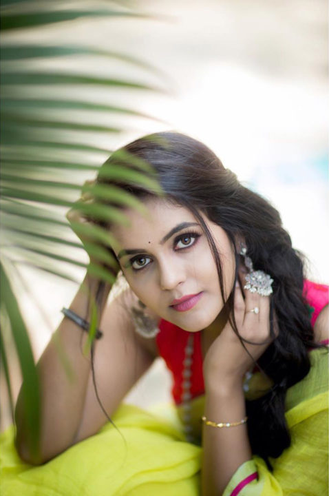 Chaitra Reddy saree stills by Camera Senthil