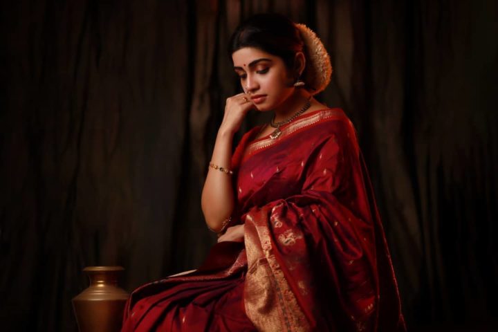 Manasa Radhakrishnan saree photoshoot stills by Yadu Krishna