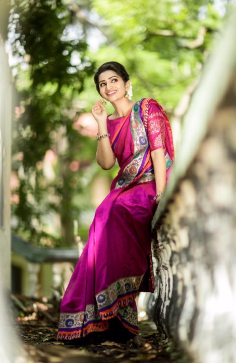 Nakshathra Nagesh - South Indian actress photos in saree