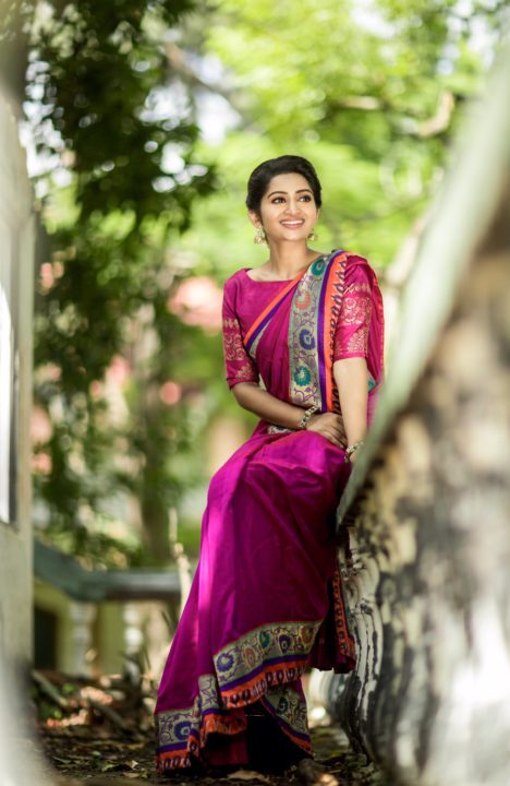 Nakshathra Nagesh - South Indian actress photos in saree