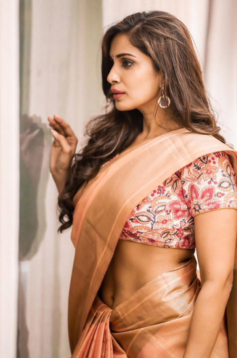 Samyuktha Karthik hot stills in saree