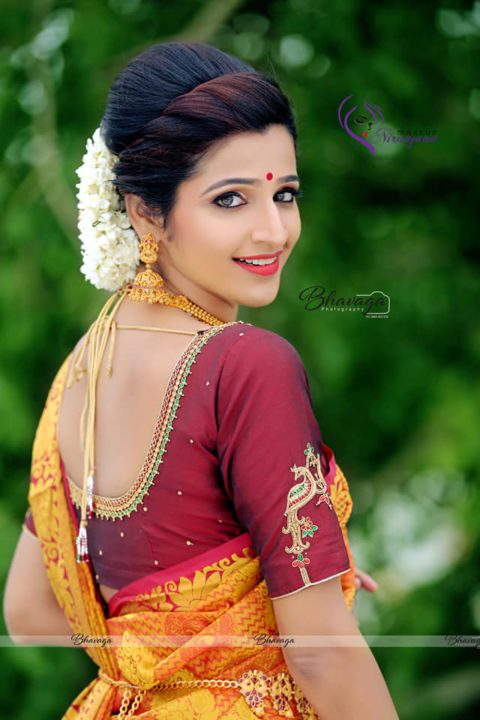Sandiya Srini in bridal wear photoshoot stills
