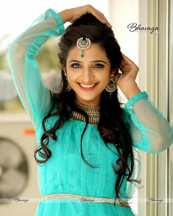 Sandiya Srini in bridal wear photoshoot stills