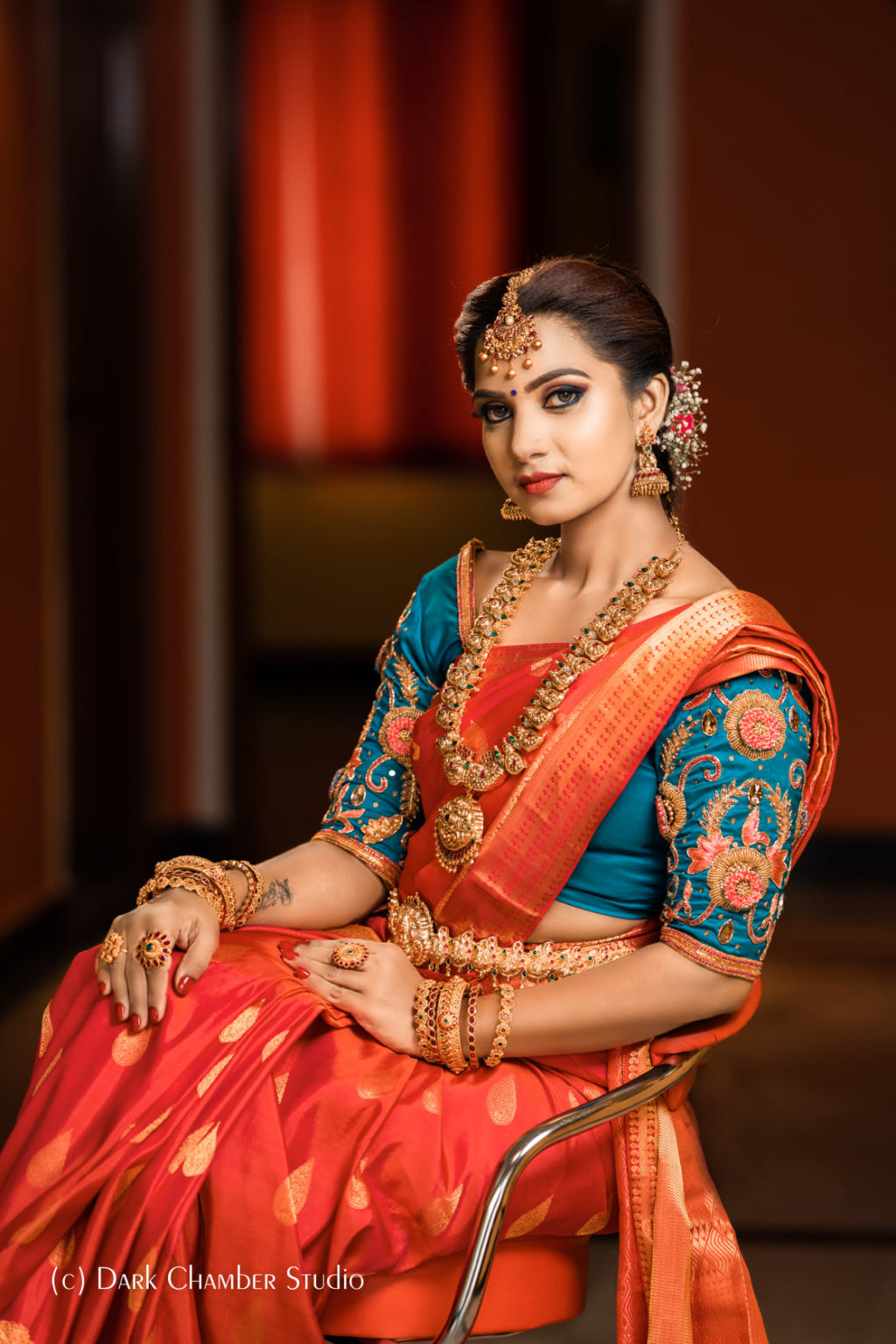 Sandiya Srini in bridal wear photoshoot stills - South Indian Actress