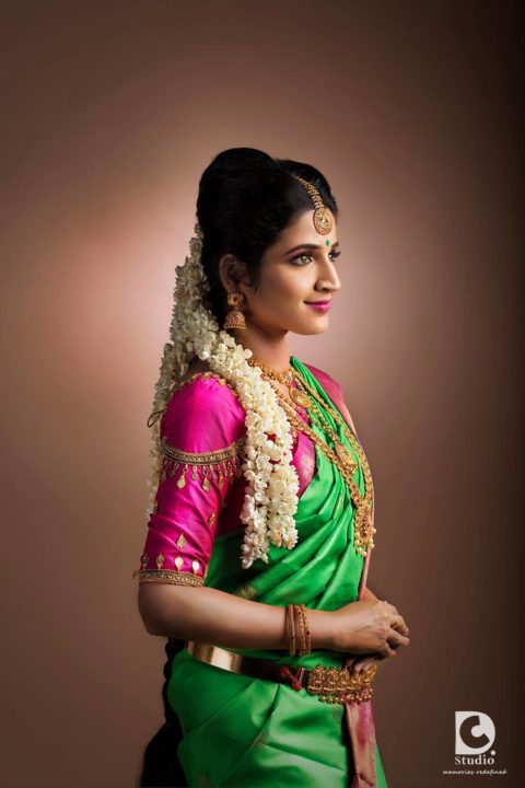 Sandiya Srini in bridal wear photoshoot stills