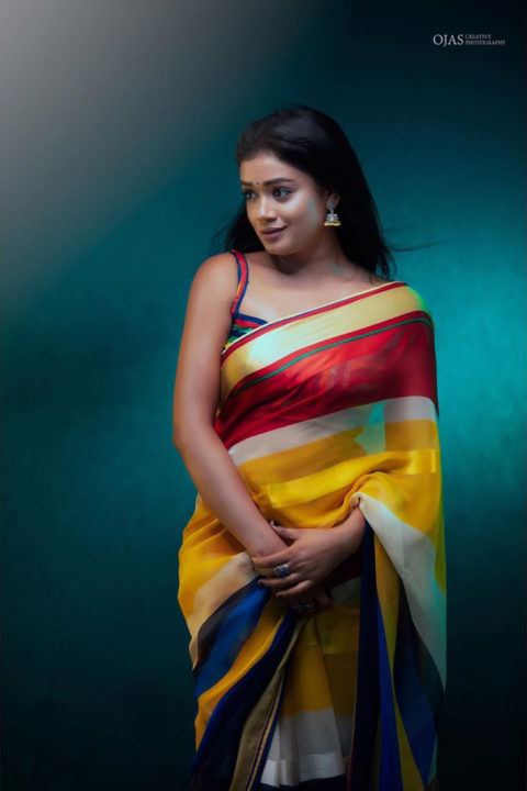 Actress Swayam Siddha hot stills in saree