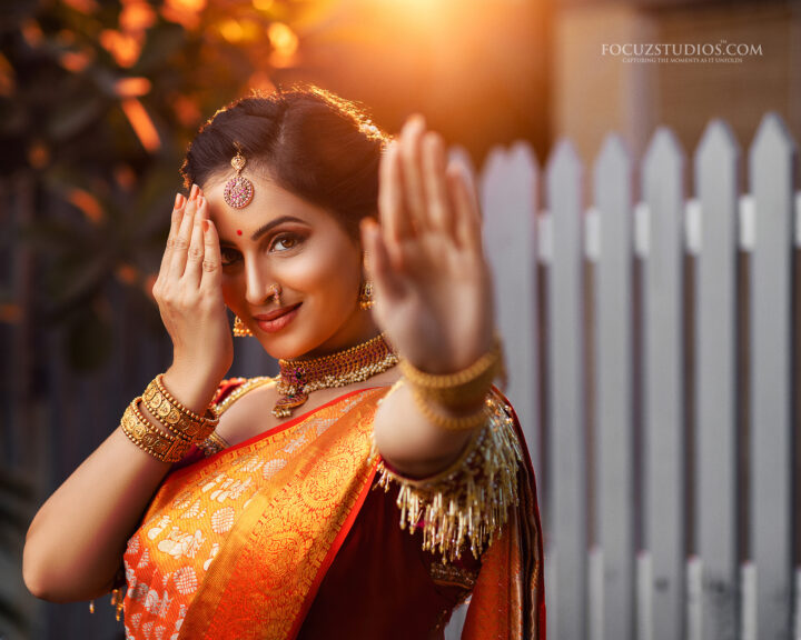 Mounika Devi bridal photoshoot stills by Chandru Bharathy