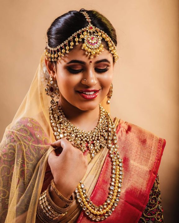 Pujitha Devaraju bridal photoshoot stills by Padmanaban Photography