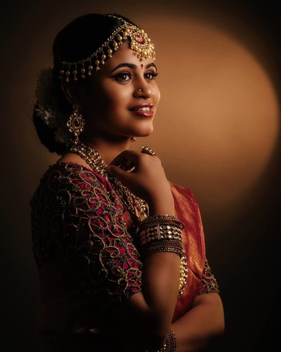 Pujitha Devaraju bridal photoshoot stills by Padmanaban Photography