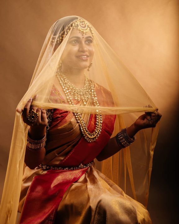 Pujitha Devaraju bridal photoshoot stills by Padmanaban Photography