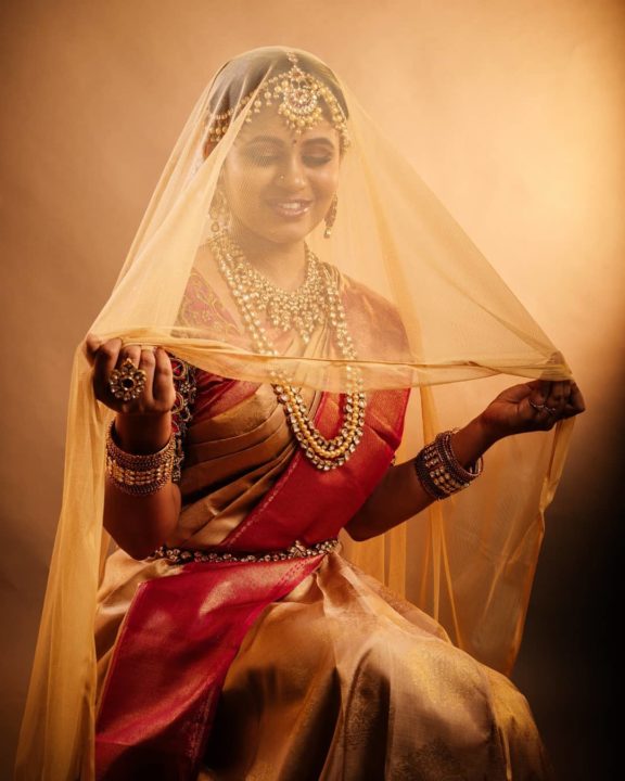 Pujitha Devaraju bridal photoshoot stills by Padmanaban Photography