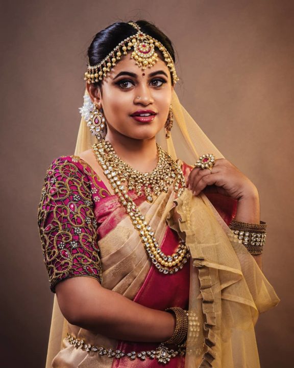 Pujitha Devaraju bridal photoshoot stills by Padmanaban Photography