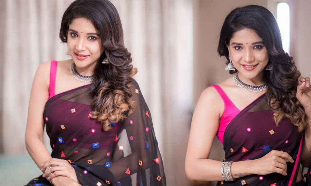 Sakshi Agarwal saree stills by photographer Camera Senthil