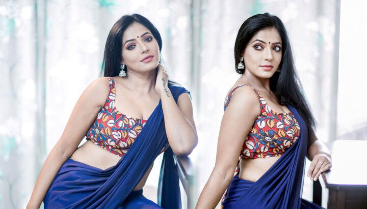 Reshma Pasupuleti hot photos in saree