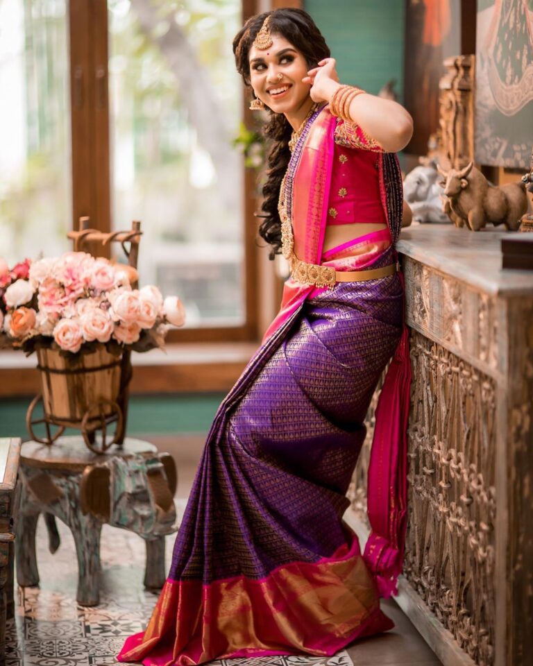 Meenakshi Govindharajan In Bridal Saree Photos South Indian Actress