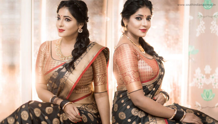 Reshma Pasupuleti in wedding saree photos