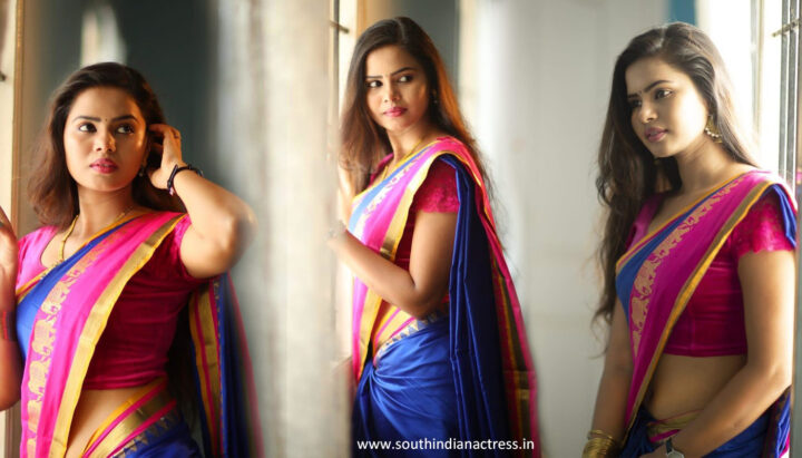 Pubg movie actress San Riyah in saree photos