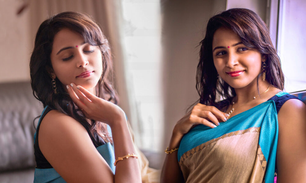 Actress Subiksha in saree photos