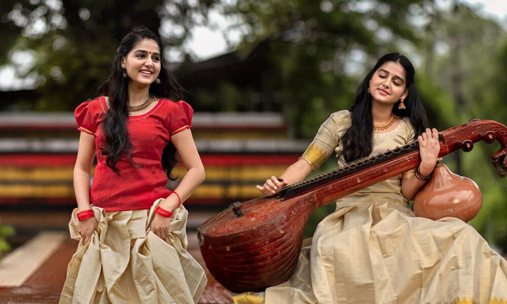 Anaswara Rajan photos in Kerala traditional outfit