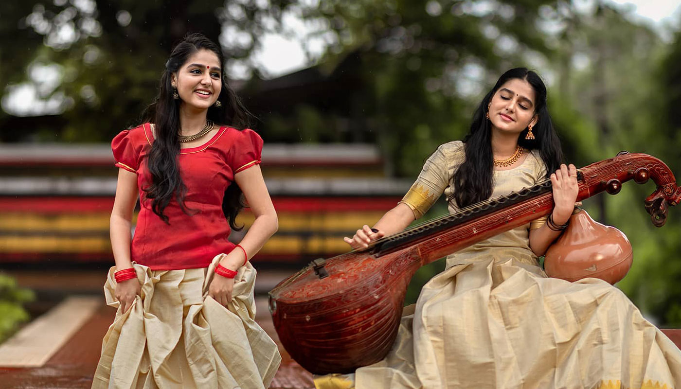 Anaswara Rajan photos in Kerala traditional outfit