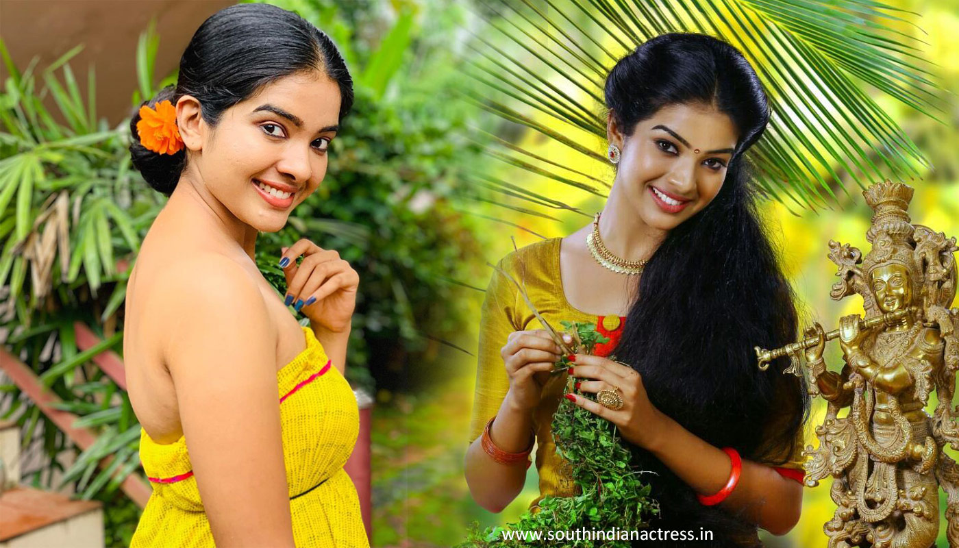 Malayalam television actress Monisha Arshak photoshoot stills