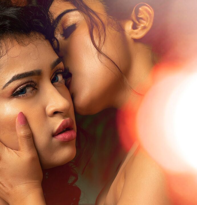 Naina Ganguly and Apsara Rani hot lesbian photos from RGVs Dangerous
