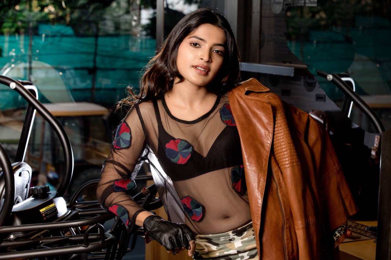 Sanchita Shetty hot stills as biker girl