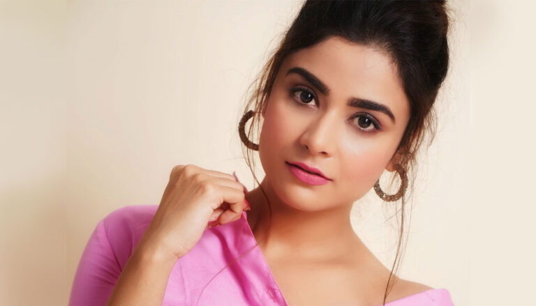 Priyanka Sharma in pink shirt photoshoot stills
