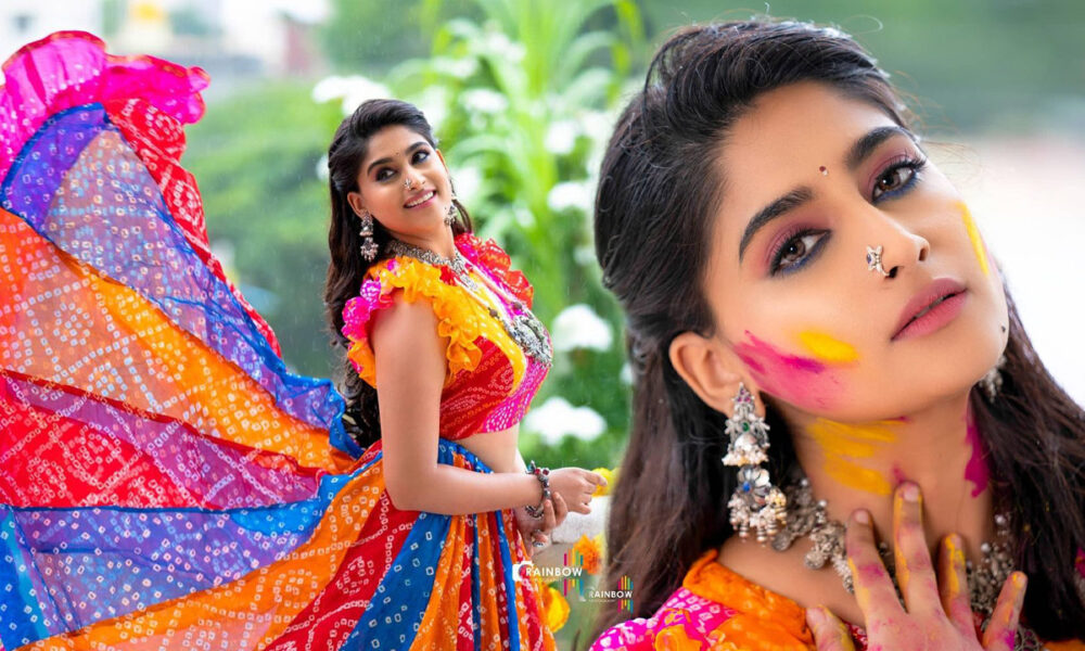 Nishvika Naidu in Navratri Garba dress for Dandiya Raas