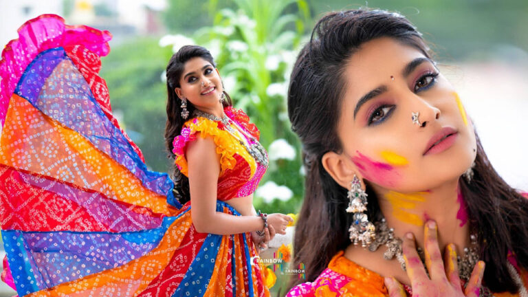 Nishvika Naidu in Navratri Garba dress for Dandiya Raas