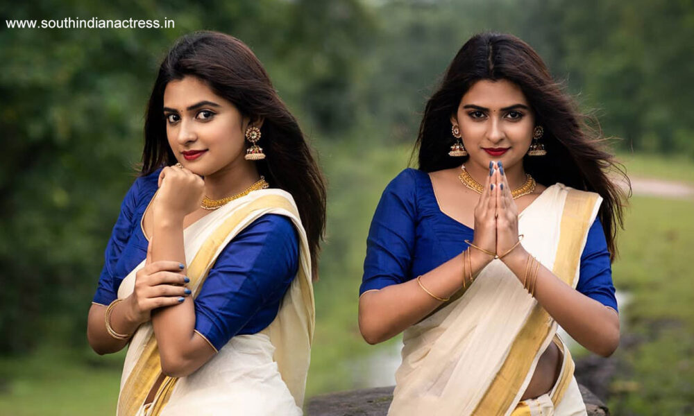 Parvathy Arun photoshoot stills in Kerala Saree