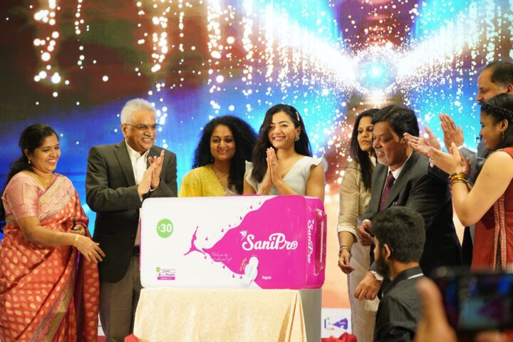 Rashmika Mandanna launches Sanipro hygienic Sanitary Napkins