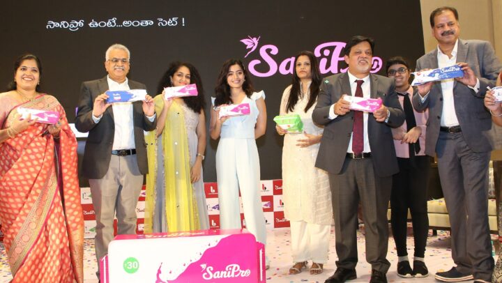 Rashmika Mandanna launches Sanipro hygienic Sanitary Napkins