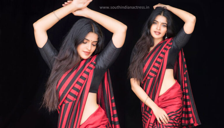 Sanchita Shetty shows her hot curves wearing saree