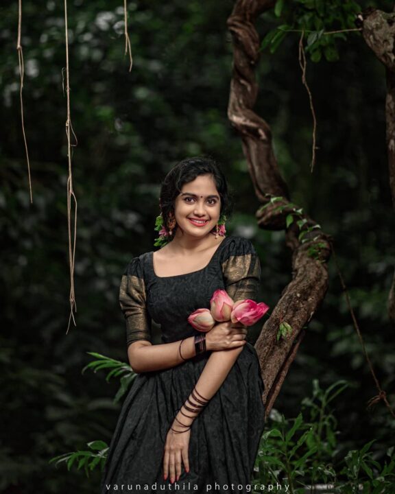 Devika Sanjay stills in traditional Kerala dress - South Indian Actress