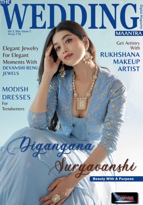 Digangana Suryavanshi in bridal wear for Wedding Mantra Magazine