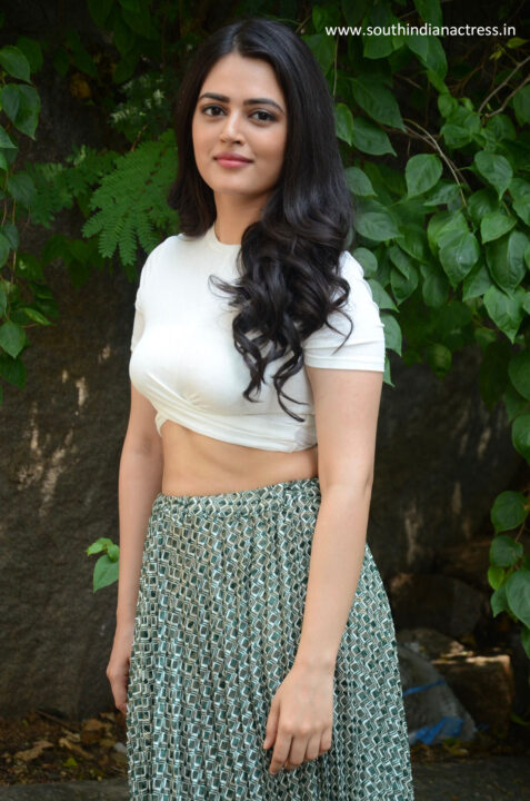 Actress Lovely Singh stills at launch of Gaali Sampath movie