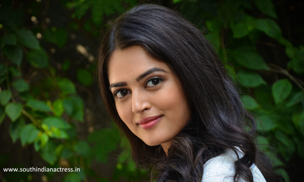 Actress Lovely Singh stills at launch of Gaali Sampath movie