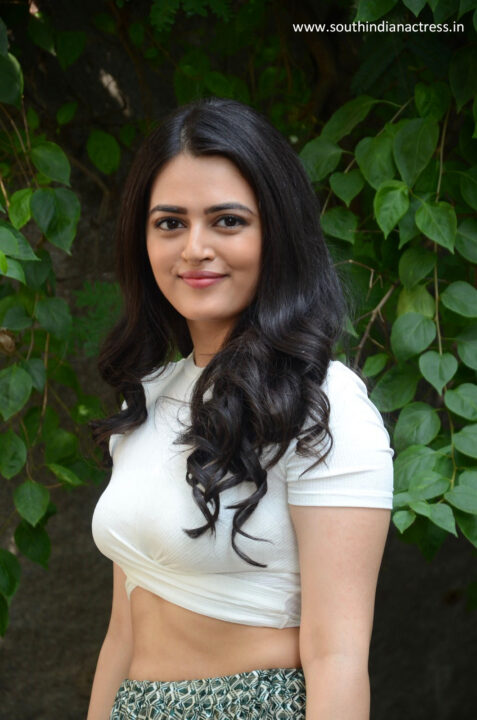 Actress Lovely Singh stills at launch of Gaali Sampath movie