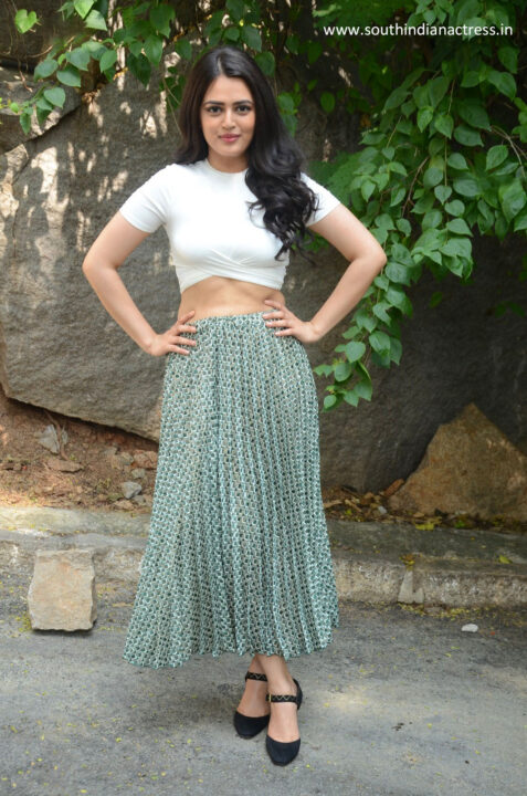 Actress Lovely Singh stills at launch of Gaali Sampath movie