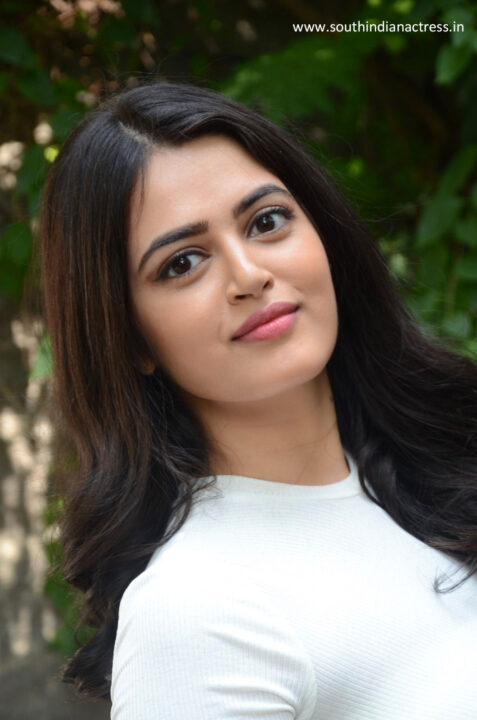 Actress Lovely Singh stills at launch of Gaali Sampath movie