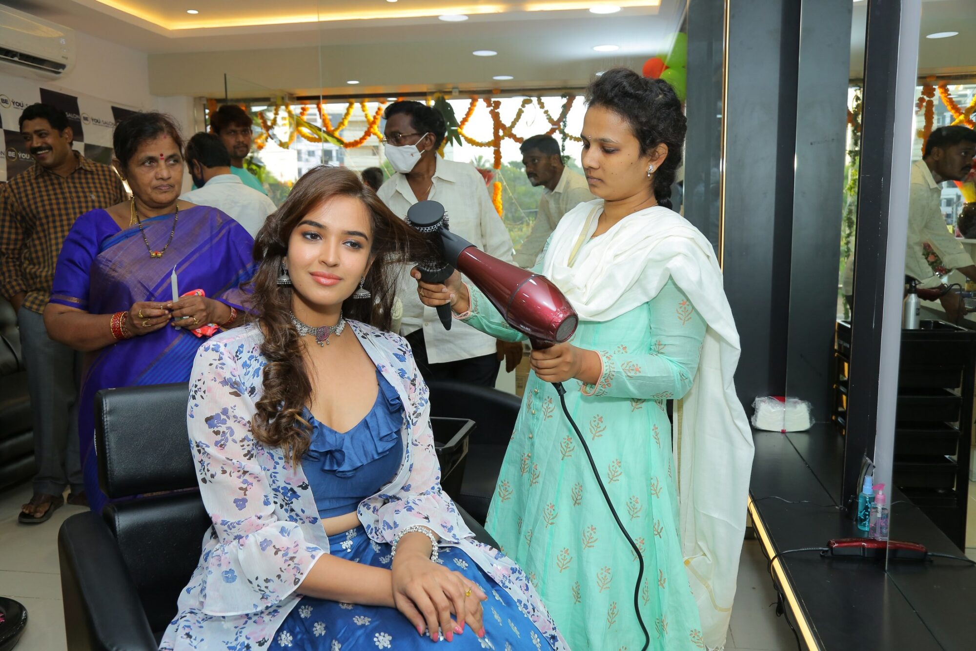 Pujitha Ponnada Inaugurates BeYou Salon at Bhimavaram